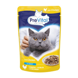 PreVital saszetka dla kota 100 g - kurczak w sosie