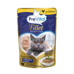PreVital saszetka dla kota 85 g - Filet Selection z kurczakiem dla kota