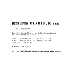 Kultura do produkcji serów z białą pleśnią (Penicillium Candidum) 