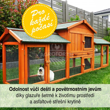 Drewniana klatka dla królika Jince, towar używany