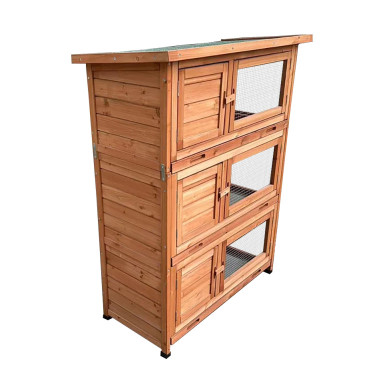 Klatka dla królika drewniana NICE, 915 × 450 × 1160 mm, towar używany 