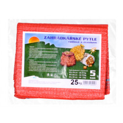 Worek raszlowy z mocowaniem, nośność 25 kg, czerwony, 50x72 cm, 5 szt.