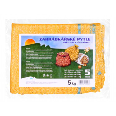 Worek raszlowy z wiązaniem, nośność 5 kg, pomarańczowy, 30x52 cm, 5 szt.