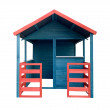 Drewniany domek dla dzieci Mickey, 146x195x156 cm