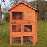 Drewniana klatka dla królików SOKOLOV, 1060x865x1600 mm