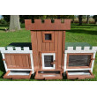 Drewniany domek dla królików SALZBURG, 1540x500x960 mm