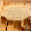 Drewniana klatka dla chomika H3, 60 x 40 x 80 cm