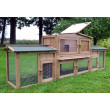 Drewniany domek dla królika SUŠICE, 2480x520x900 mm