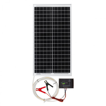 System solarny AgroElectro – panel solarny 30 W z regulatorem