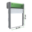 Drzwi automatyczne rolowane do kurnika HHD-0865 – solarne, 4 tryby pracy