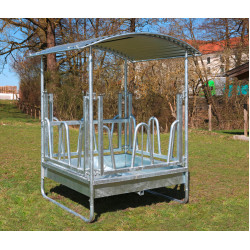 Kwadratowy paśnik dla bydła i koni 1,5 × 1,5 × 2,4 m