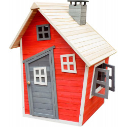 Drewniany domek dla dzieci Karlík, 120 x 102 x 154 cm