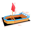 Piaskownica - łódka 150x78x85cm