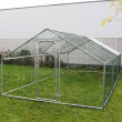 Klatka zewnętrzna - zadaszenie ogrodzone z plandeką - 2x3x2m - dach "A"