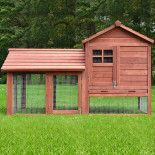 Drewniana klatka dla królików BEROUN, 1560x880x980 mm
