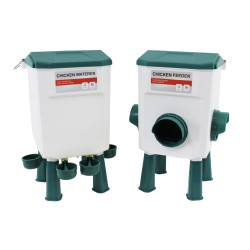 Zestaw automatyczny karmnik 7,5 kg + poidło 11,5 l 