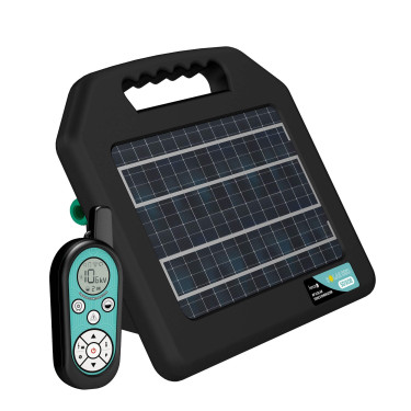 Przenośne źródło energii słonecznej RF do ogrodzenia elektrycznego fencee solar DUO RF SDX08 z kontrolerem