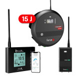 Zestaw ogrodzenia elektrycznego inteligentne gospodarstwo - źródło RF 10 J - bramka WiFi - monitor MX10 GRATIS