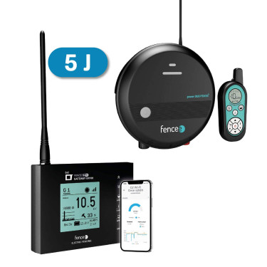 Zestaw ogrodzenia elektrycznego Smart Farm - źródło RF z pilotem 5 J - bramka WiFi - sterowanie telefonem
