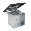 Podstawowy zestaw ogrodzenia solarnego z przenośną skrzynką, sterownikiem 10 A, panelem 100 W, konsolą