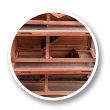 Drewniana klatka dla królika FLORENCIE, 915x450x1160 mm