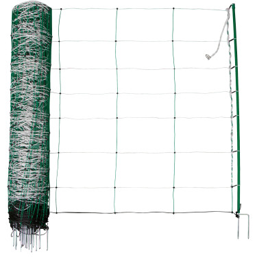 TitanNet siatka dla owiec, 50 m × 108 cm, podwójny grot, biało-zielona, AKO