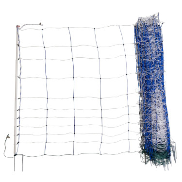 AKO TitanNet 145, niebiesko-biała, 50 m, 145 cm, podwójny grot