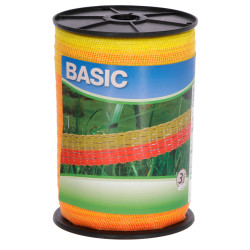 Taśma do ogrodzenia elektrycznego BASIC 20 mm, 200 m, żółto-pomarańczowa