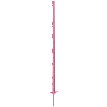 Plastikowy słupek do ogrodzenia elektrycznego, 156 cm, różowy