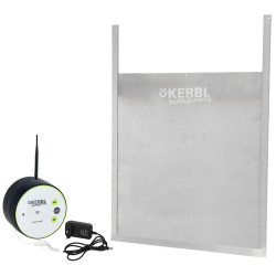 Automatyczne drzwiczki do kurnika Kerbl Duo Smart z przesuwanymi drzwiczkami L, 430 x 400 mm