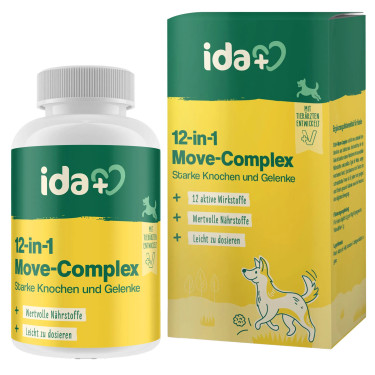 Kerbl IdaPlus® 12-in-1 Move-Complex – suplement na stawy dla psów, 160 g 