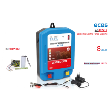 Zasilacz PUHU duo do pastucha elektrycznego 8J z adapterem 12V