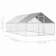 Klatka zewnętrzna - wybieg ogrodzony - 6x3x2 m
