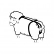 Bandaż przeciw wypadaniu macicy dla owiec, nylonowy  