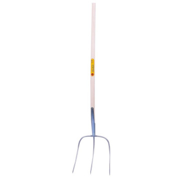 Widły kute Abt Standard, 3 zęby, 30 cm, z trzonkiem 135 cm