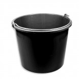 Plastikowe wiadro na paszę 12 l, czarne