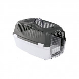 Klatka  transportowa dla psów i kotów Gulliver 3 DELUXE Top Free, 61x40x38cm, szara