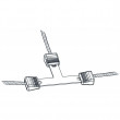 Litzclip® złączka do linki - kształt T - 3 mm - 5 szt. 