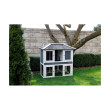 KERBL Klatka dla królików z wybiegiem VILLA – dla królików i innych gryzoni, 118 x 68 x 118 cm