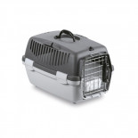 Klatka dla psów i kotów Gulliver 1 DELUXE, 48x32x31cm, szara