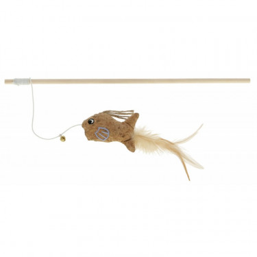 Zabawka Kerbl dla kotów - wędka z rybką, 40 cm