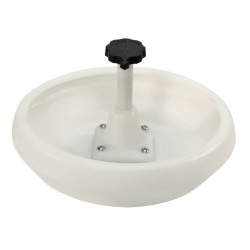 Miska paszowa dla prosiąt, plastikowa, z kotwą J do rusztu, 29 cm, 2,5 l