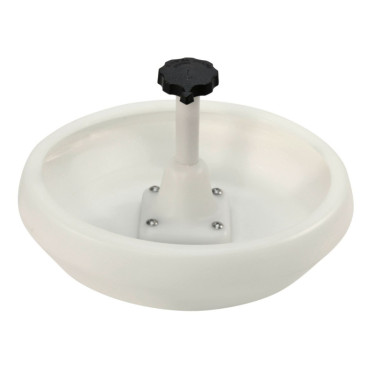 Miska paszowa dla prosiąt, plastikowa, z kotwą J do rusztu, 29 cm, 2,5 l