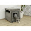 Domek dla kota Kerbl - Daffy cat, plastik ECO, szary, 47 x 60 x 56 cm