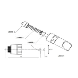 Sprężynka do poidła trzpieniowego Mono, 1/2", stal nierdzewna, dla świń