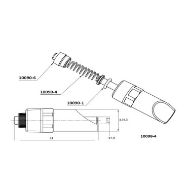 Sprężynka do poidła trzpieniowego Mono, 1/2", stal nierdzewna, dla świń