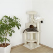 Drapak dla kota Zirkonia, narożny, beżowy, 50 x 50 x 130 cm
