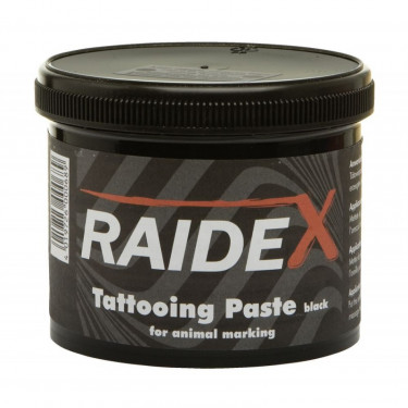 Tusz do tatuażu RAIDEX, 600 g, czarny dla zwierząt