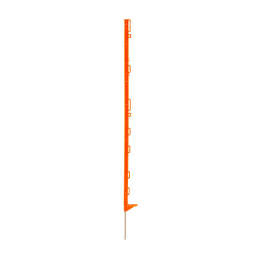 Słupek plastikowy do ogrodzenia elektrycznego, długość 105 cm, 9 oczek, kolor pomarańczowy