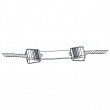 Litzclip® złączka do linki 3 mm - 10 szt.